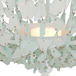 Люстра круглая с каскадом из декоративных элементов Sea Glass варинант исполнения - 3 | Loft Concept в Санкт-петербурге