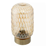 Настольный светильник с плафоном из затемненного стекла с рельефным узором Glass lampshade with Relief Pattern варинант исполнения - 1 | Loft Concept в Санкт-петербурге