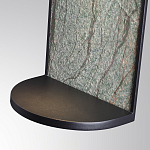 Настенный светильник зеленого цвета с черной рамкой овальной формы с полкой Herbarium  варинант исполнения - 5 | Loft Concept в Санкт-петербурге