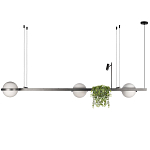 Подвесной линейный светильник Barbell варинант исполнения - 2 | Loft Concept в Санкт-петербурге