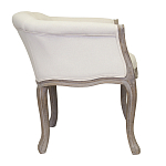Кресло низкое в стиле прованс Бежевый Лен Louis French Armchair  варинант исполнения - 1 | Loft Concept в Санкт-петербурге