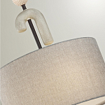 Люстра с серым тканевым плафоном Flourish варинант исполнения - 4 | Loft Concept в Санкт-петербурге