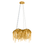 Люстра подвесная круглая с изогнутыми металлическими дугами и ниспадающими цепочками 65 см Atlantis Chain варинант исполнения - 2 | Loft Concept в Санкт-петербурге