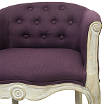 Кресло низкое в стиле прованс Louis French Armchair violet flax варинант исполнения - 3 | Loft Concept в Санкт-петербурге