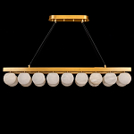 Люстра линейная прямоугольная с сферическими плафонами Phased Spheres варинант исполнения - 1 | Loft Concept в Санкт-петербурге