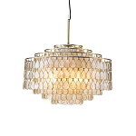 Люстра многоярусная с декором из натуральной морской ракушки Iridescent Light варинант исполнения - 1 | Loft Concept в Санкт-петербурге