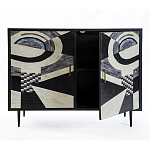 Буфет в гостиную с инкрустацией  Bone Inlay sideboard - 2 doors варинант исполнения - 3 | Loft Concept в Санкт-петербурге