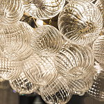 Люстра подвесная с рифлёными стеклянными шарами в форме воздушного облака Berries Chandelier варинант исполнения - 3 | Loft Concept в Санкт-петербурге