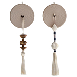 Аксессуар на стену диск из нитей Wall Decor White Thread Disc  варинант исполнения - 5 | Loft Concept в Санкт-петербурге