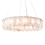 Люстра круглая декорированная натуральным камнем Stone Interior Accent варинант исполнения - 1 | Loft Concept в Санкт-петербурге