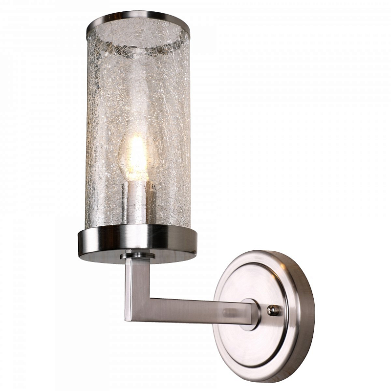 Бра LIAISON Single Arm Sconce Wall Lamp Silver Никель Прозрачный в Санкт-петербурге | Loft Concept 