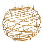 Люстра золотая в форме спирали Fancy Pattern варинант исполнения - 3 | Loft Concept в Санкт-петербурге