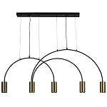 Линейный светильник с дугообразным каркасом Daviau Linear Arch Light 5 варинант исполнения - 3 | Loft Concept в Санкт-петербурге