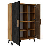 Шкаф двухдверный с 2-мя отделами с полками Stone Effect варинант исполнения - 3 | Loft Concept в Санкт-петербурге