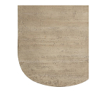 Столик кофейный кремового цвета с овальной столешницей и круглым основанием Cream Dalmen Table варинант исполнения - 4 | Loft Concept в Санкт-петербурге