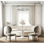 Люстра кольцевая с текстурной огранкой Reflection of Reality варинант исполнения - 5 | Loft Concept в Санкт-петербурге