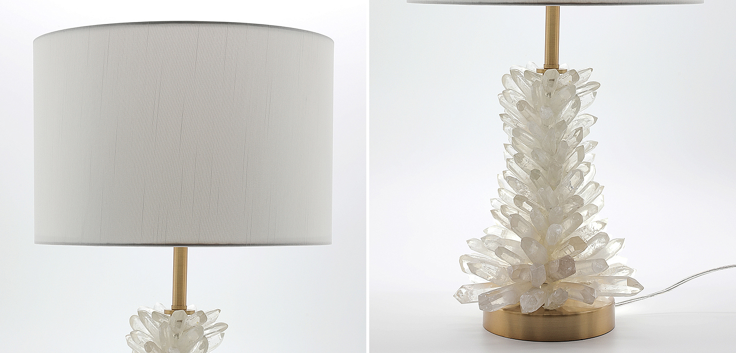 Настольная лампа Pair of Rock Crystal Lamps Craig Van Den Brulle Настольная лампа Pair of Rock Crystal Lamps Craig Van Den Brulle - Loft-Concept в Санкт-петербурге