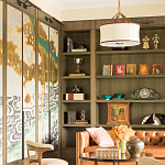 Обои ручная роспись Bamboo River Blossom Original colourway on Deep Rich Gold gilded paper with pearlescent antiquing варинант исполнения - 3 | Loft Concept в Санкт-петербурге