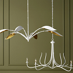 Люстра белая с плафонами в виде лепестков Delicate Flower варинант исполнения - 5 | Loft Concept в Санкт-петербурге