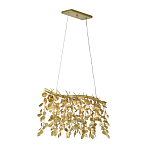 Люстра золотая с декором в виде веток эвкалипта Eucalyptus Branches варинант исполнения - 2 | Loft Concept в Санкт-петербурге