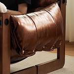 Кресло-диван кожаное на деревянном каркасе Medieval Furniture варинант исполнения - 4 | Loft Concept в Санкт-петербурге