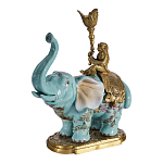 Подсвечник в виде слона из фарфора с бронзовыми элементами Elephant in the Garden of Eden варинант исполнения - 2 | Loft Concept в Санкт-петербурге