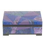 Шкатулка из натурального камня лазурит и чароит Stone Casket варинант исполнения - 2 | Loft Concept в Санкт-петербурге