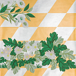 Обои ручная роспись Tiled Meadow Original colourway on Egyptian Gold gilded paper варинант исполнения - 1 | Loft Concept в Санкт-петербурге