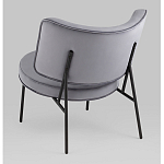 Мини-кресло District Lounge велюр серый варинант исполнения - 3 | Loft Concept в Санкт-петербурге