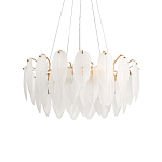 Люстра Mont Saint-Michel Золотая с Рельефным Стеклом варинант исполнения - 4 | Loft Concept в Санкт-петербурге