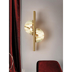 Бра  с фигурным мраморным рассеивателем Spiral of Warm Light варинант исполнения - 7 | Loft Concept в Санкт-петербурге