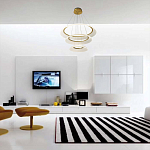 Люстра подвесная с 3-мя кольцевыми светодиодными лампами Catcher варинант исполнения - 2 | Loft Concept в Санкт-петербурге