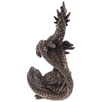 Декоративная статуэтка Дракон Dark Bronze Dragon Holding Sphere Statuette варинант исполнения - 2 | Loft Concept в Санкт-петербурге
