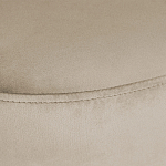 Банкетка овальная бежевый велюр на 4-х металлических ножках черного цвета SANJAY варинант исполнения - 5 | Loft Concept в Санкт-петербурге