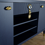 Комод-буфет Elsa Dreams Blue с открытыми полками   варинант исполнения - 4 | Loft Concept в Санкт-петербурге