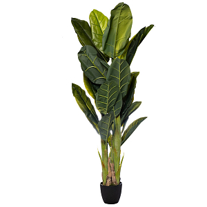 Искусственный банановый куст в горшке