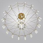 Люстра подвесная из металла с прозрачными подвесками из хрусталя Quasar 93 варинант исполнения - 5 | Loft Concept в Санкт-петербурге