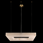 Люстра с квадратным каменным плафоном Calcite Square Light варинант исполнения - 2 | Loft Concept в Санкт-петербурге
