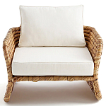 Кресло из плетеного гиацинта Gardner Wicker Armchair варинант исполнения - 2 | Loft Concept в Санкт-петербурге