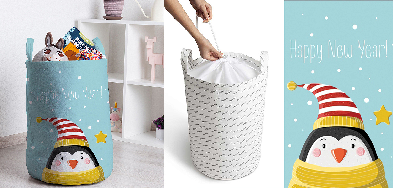 Корзина Christmas Penguin Basket Корзина Christmas Penguin Basket - Loft-Concept в Санкт-петербурге