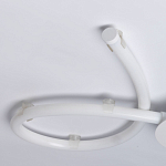 Люстра белого цвета с тремя изогнутыми светодиоидными плафонами Luke Lampco Tracer Lamp варинант исполнения - 8 | Loft Concept в Санкт-петербурге