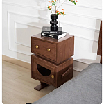 Тумбочка прикроватная с ящиком и дверцей Робот Robot Desk варинант исполнения - 4 | Loft Concept в Санкт-петербурге