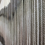 Пейзаж из нитей Макраме Wall decor Black and White Landscape варинант исполнения - 3 | Loft Concept в Санкт-петербурге