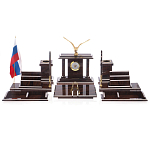 Настольный письменный набор из природного камня обсидиана с декором в виде орла Golden Eagle варинант исполнения - 1 | Loft Concept в Санкт-петербурге