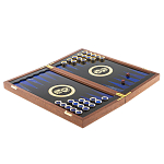 Нарды настольные из натурального камня лазурит и долерит Backgammon from Stone варинант исполнения - 3 | Loft Concept в Санкт-петербурге