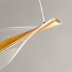 Люстра линейная с изогнутым плафоном Wave Line варинант исполнения - 9 | Loft Concept в Санкт-петербурге