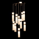 Люстра каскадная с прозрачными цилиндрическими плафонами Jenae Glass Tube Lighting варинант исполнения - 3 | Loft Concept в Санкт-петербурге