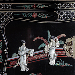 Шкаф черный в китайском стиле  Chinese Cabinet Black варинант исполнения - 3 | Loft Concept в Санкт-петербурге