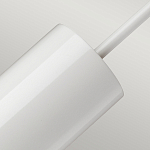 Подвесной светильник белого цвета с вытянутым цилиндрическим плафоном с косым срезом Elstead Lighting варинант исполнения - 4 | Loft Concept в Санкт-петербурге