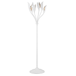 Торшер белый с плафонами в виде лепестков Delicate Flower варинант исполнения - 1 | Loft Concept в Санкт-петербурге